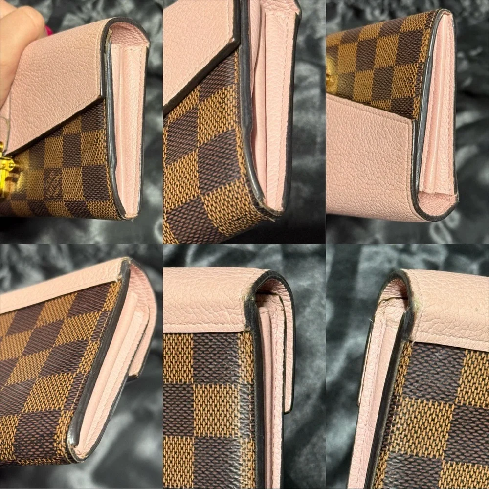 Louis Vuitton Portefeuille Clapton Long Wallet in Damier Ebene canvas